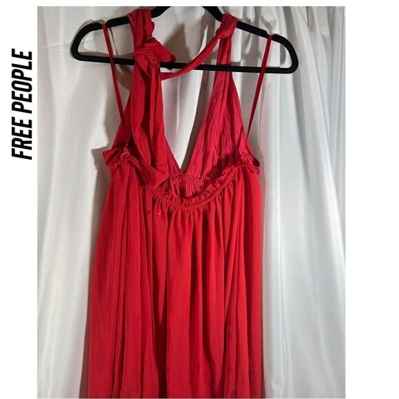 FREE PEOPLE ESMERALDA MINI BABYDOLL DRESS NEW MEDIUM - Picture 3 of 4